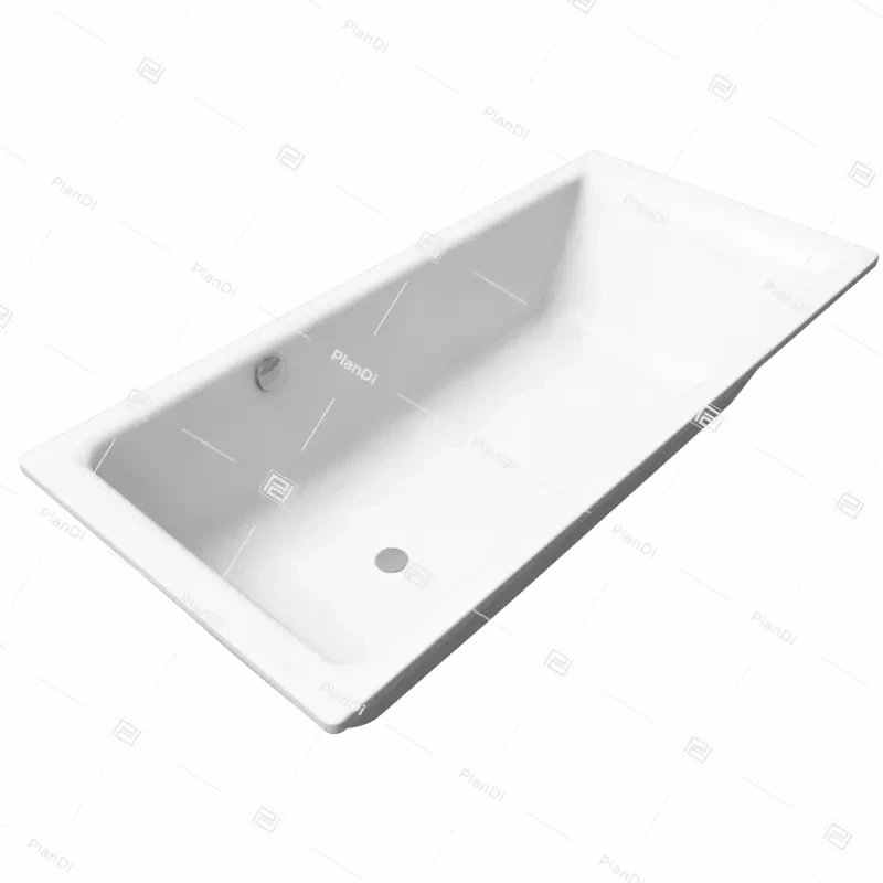 PURO with side overflow 900x1900x420