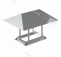 Rectangular protective umbrella