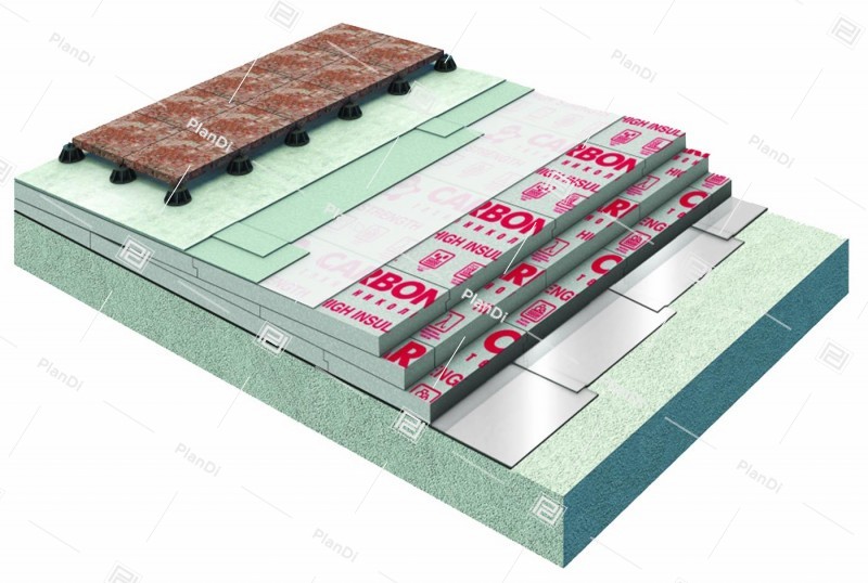 Плоские кровли. SketchUp