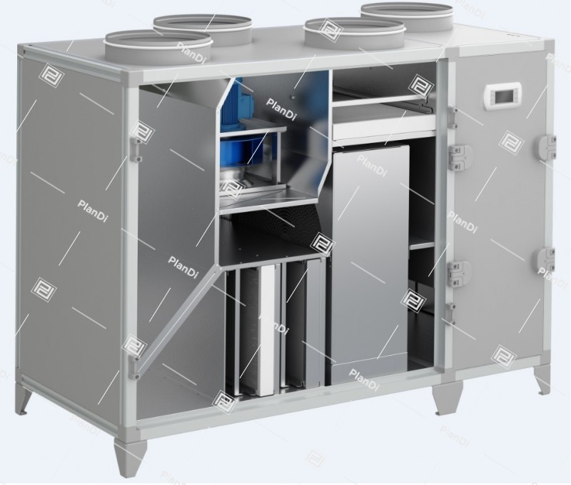 Мини-приточная установка MPU 3800-V-RC-E-9 UGF