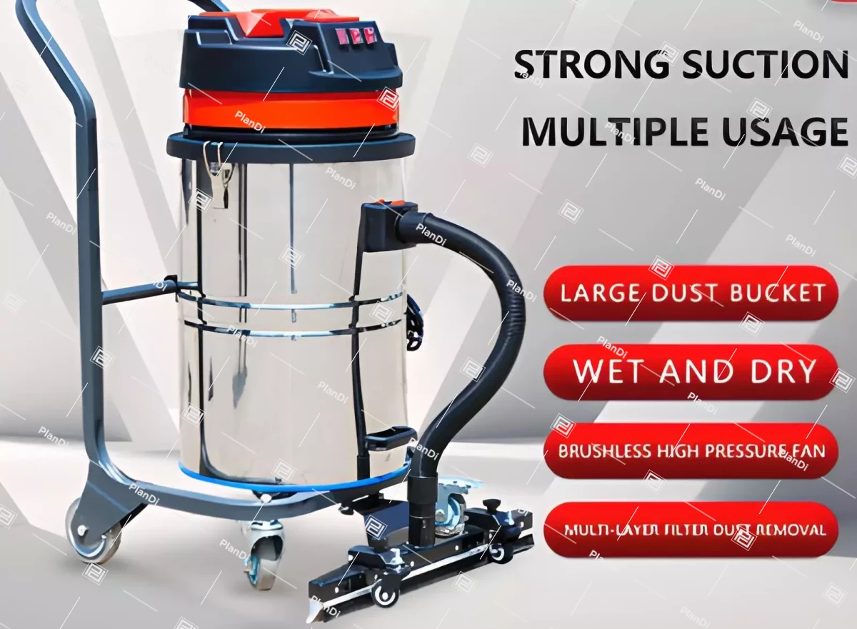 Industrial Vacuum Cleaner for Wet and Dry Cleaning Made