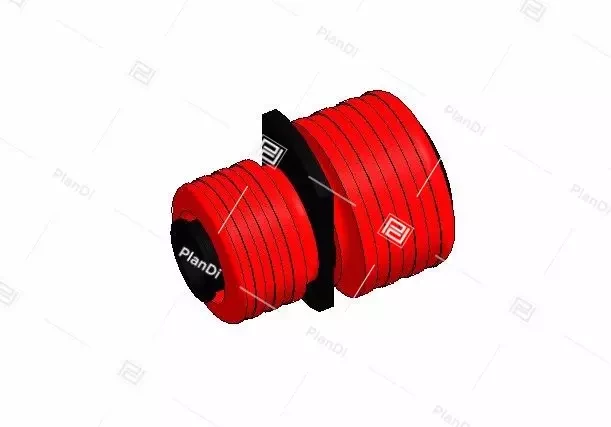 Q&E Переходник PPSU - 20мм-16мм - Красный