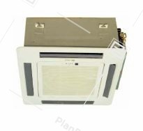 Фанкойл кассетный двухтрубный KF-FCU-85-CT