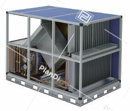 Пластинчатый рекуператор с рециркуляцией и тепловым насосом UTR POOL 70-