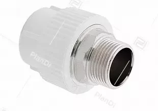 Муфта комбинированная, наружная резьба под ключ.