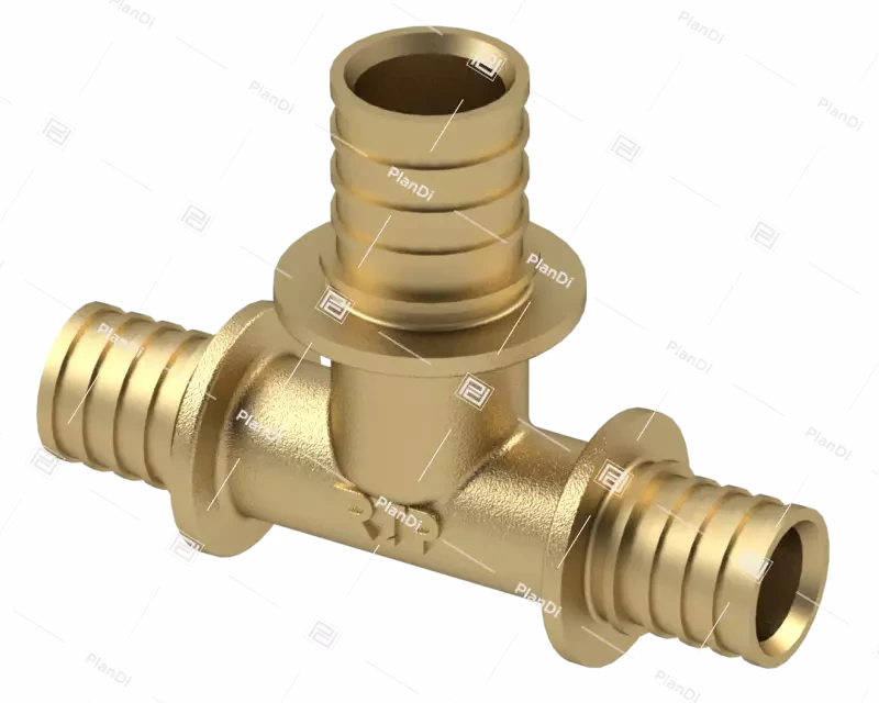 Тройник аксиальный переход