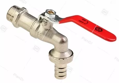 MVI Кран шаровый водозаборный наружная-штуцер рычаг BV.633