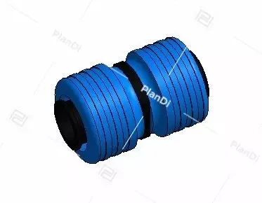 Q&E Соединитель PPSU - 16мм - Синий