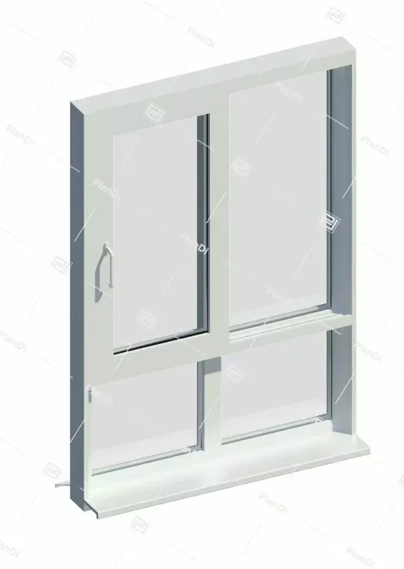 Раздвижное окно 2-ств. с нижн. св. PremiSlide 76