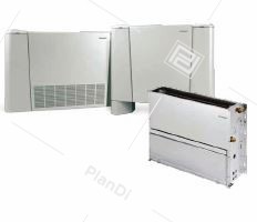 Фанкойл с четырёхрядным теплообменником KVW/VH-25