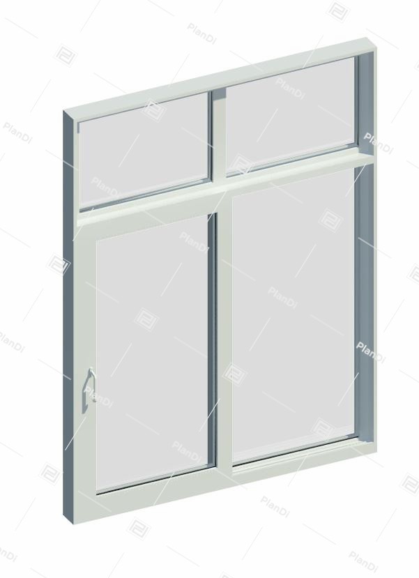 Раздвижная дверь 2-ств. с верх. св. PremiSlide 76