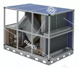 Пластинчатый рекуператор с рециркуляцией и тепловым насосом ANP-POOL 18