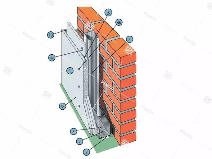 Облицовка С626 ПС75х50 ПН75х40 шаг 400