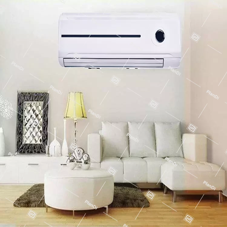 Wall mounted air conditioner for heating and cooling